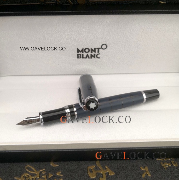 Top Quality Copy Montblanc Fountian Writers Edition Blue Matte Pen